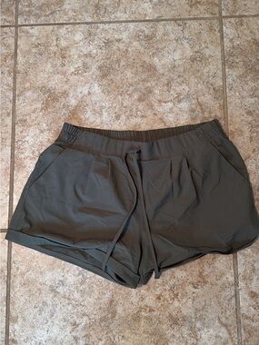 ZYIA Olive Green Athletic Drawstring Shorts